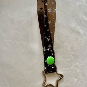 Holographic Star jelly key fob